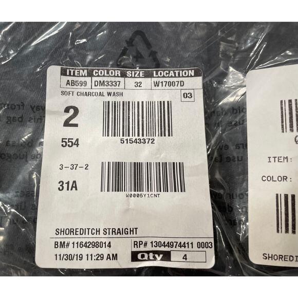 NWT J. Crew Point Sur Shoreditch Straight Leg Jean in Soft Charcoal Wash, 32 - Picture 12 of 12